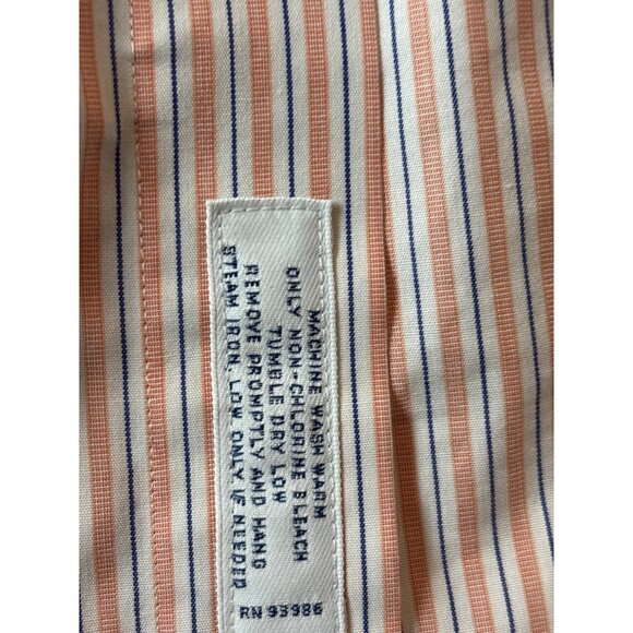 Brooks Brothers Mens Non-Iron Supima Cotton Regent Dress Shirt 17.5-36 Striped - Picture 10 of 12